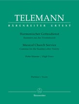 Musical Church Service Cantatas for Sundays after Trinity Vocal Solo & Collections sheet music cover
